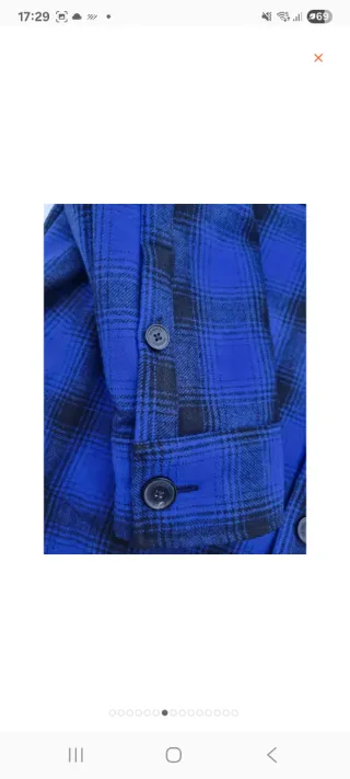 Sobrecamisa The Kooples cuadros azul y negro