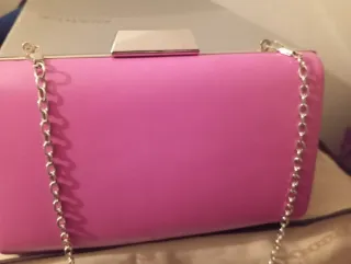 Conjunto fiesta: bolso y zapatos rosa