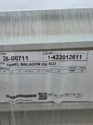 Panel sándwich a medida 3-10 cm