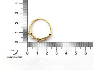 anillo oro 18k con piedra con circonita