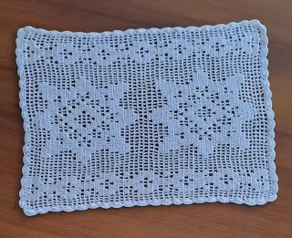 Set 3 centrini uncinetto fatti a mano