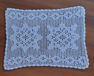 Set 3 centrini uncinetto fatti a mano