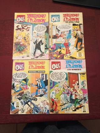 4 tebeos de Mortadelo y Filemón