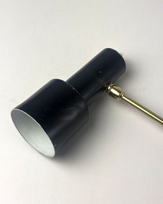 Applique Stilnovo ottone e nero anni '50