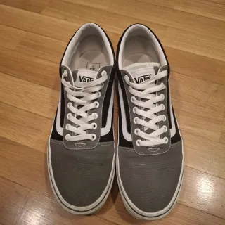 Vans Ward Checkerboard Grey and Black Size 46