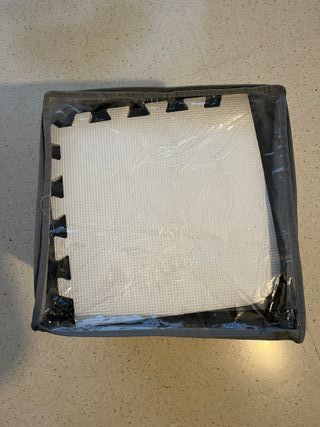 Alfombra puzzle Kinderkraft LUNO (Negro / Blanco)