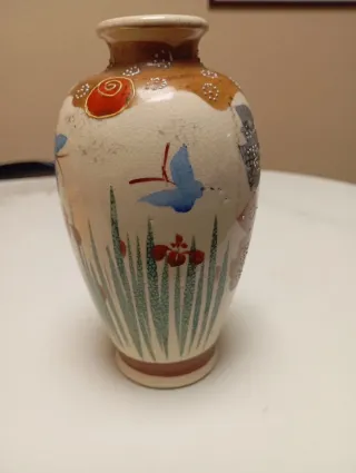 Jarrón Satsuma Meiji