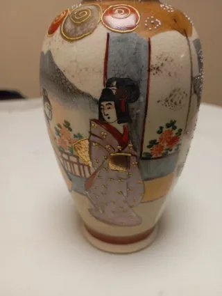 Jarrón Satsuma Meiji