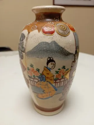 Jarrón Satsuma Meiji