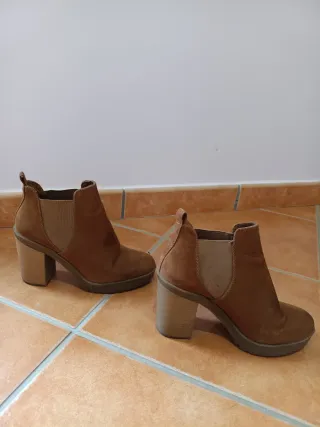 Botines marrones tacón ancho