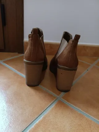 Botines marrones tacón ancho
