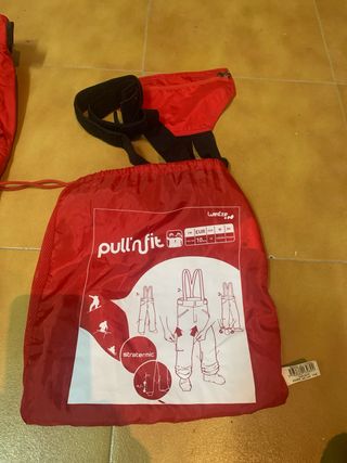 Pantalón de esquí rojo ajustable 10 años