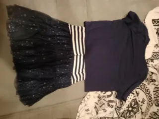 Vestito bambina con stella paillettes