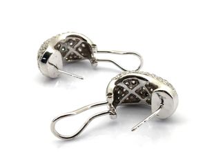 pendientes oro 18k con piedra con diamante