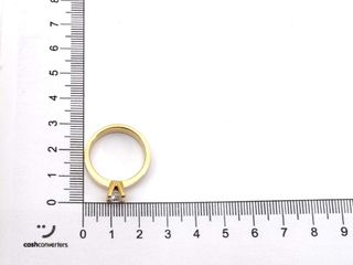 sortija oro 18k con piedra con diamante