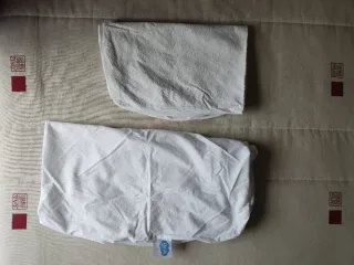 Dos fundas protectoras colchón: cuna y mini cuna