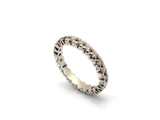 sortija oro 18k con piedra con diamante