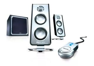 Altavoces 2.1 Philips SPA9300 - 100W (Acero Inox.)