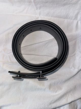 Cinturón Hermes Cuero Negro 115cm