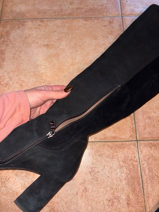 Stivali in velluto neri
