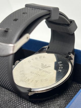 Reloj Emporio Armani Negro y Plateado