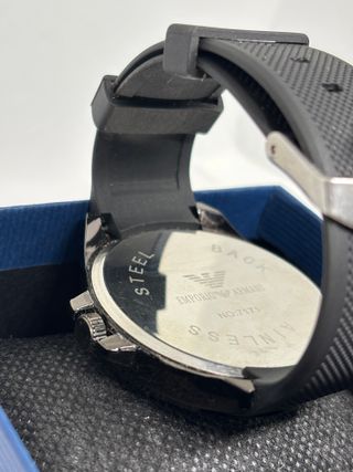 Reloj Emporio Armani Negro y Plateado