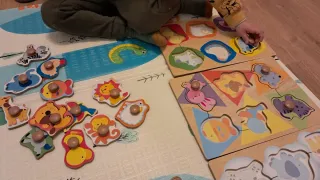 Puzzle madera animales preescolar