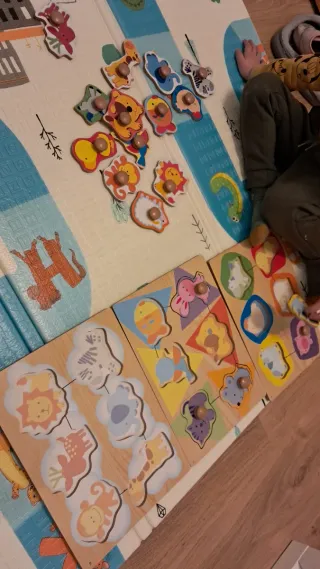 Puzzle madera animales preescolar