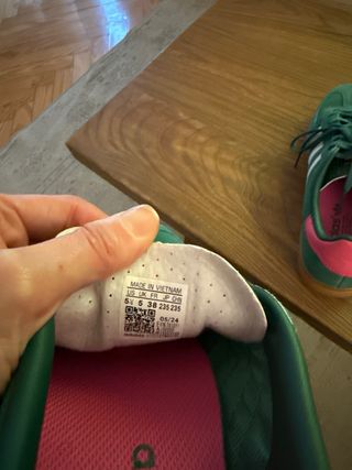 Zapatillas Adidas Gazelle Verde y Rosa