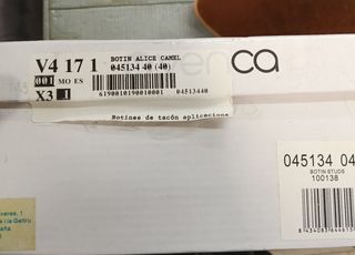 Botines Alice Camel Talla 40 Venca Nuevos