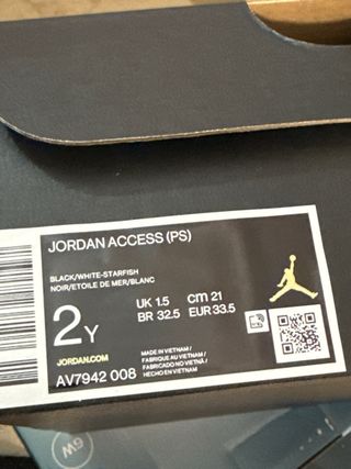 Zapatillas Jordan Talla 33.5