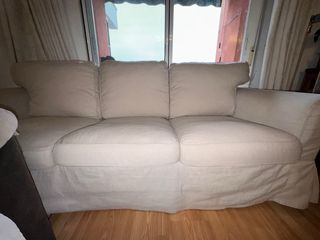 Sofá 3 plazas beige Ektorp Ikea