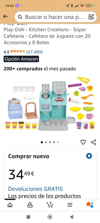 Cafetera Juguete Play-Doh