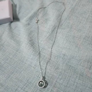 Colgante Plata Moissanita Verde