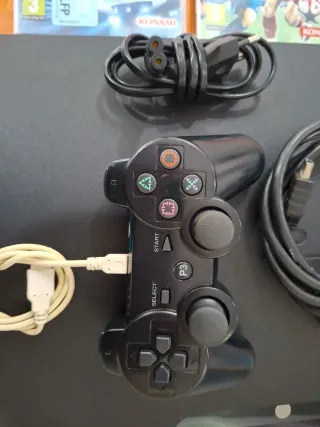 Consola PS3 Sony Negra + Mando y Juegos