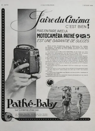 Cámara Pathé Motor Años 30 + Estuche