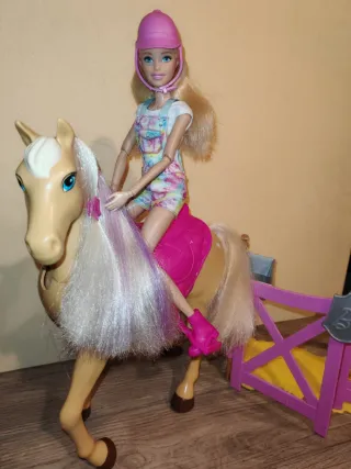 Barbie a cavallo con maneggio Mattel