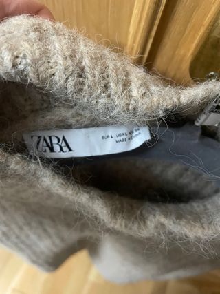 Jersey Zara Lana Beige/Gris