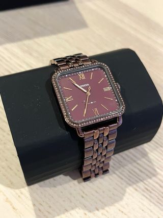 Reloj Fossil Mujer Dorado y Rojo