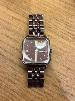 Reloj Fossil Mujer Dorado y Rojo