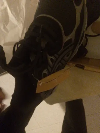 Zapatillas Asics Hombre/Mujer Negro/Gris