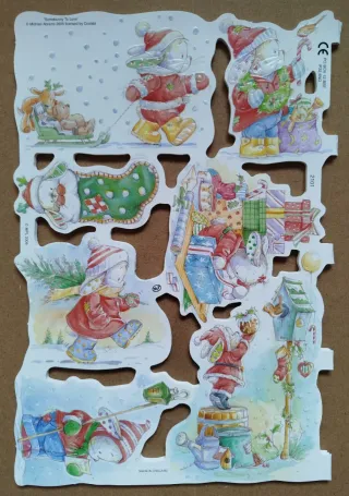 Lamina cromos troquelados MLP 2101. Cromos Michael