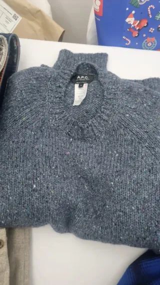 Jersey A.P.C. Hombre Azul grisaceo