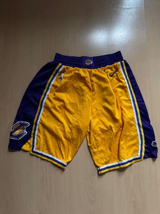 Pantalones Cortos Nike Lakers Morado/Amarillo
