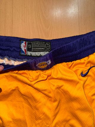 Pantalones Cortos Nike Lakers Morado/Amarillo