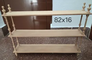 Estantería de madera de 3 baldas