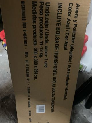 Carpa Deluxe Azul - Un solo uso