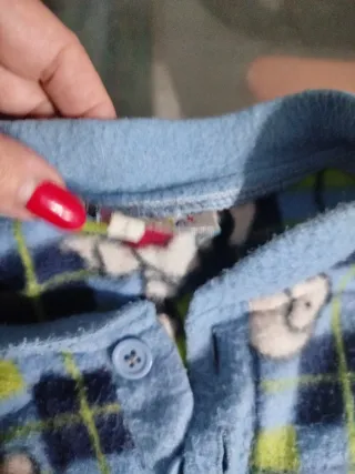 Pijama niño cuadros oso futbolista