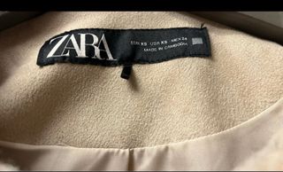 Zara Giubbino Teddy Beige con Alamari Dorati