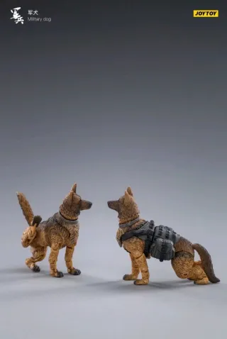 Joytoy 1/18 Set 2 Pastores Alemanes Militares